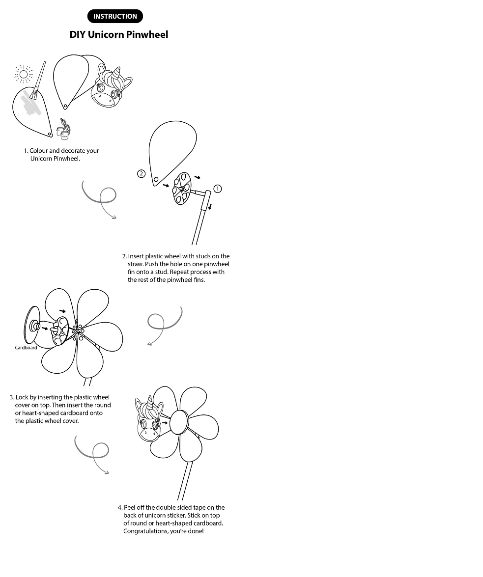 Pin Wheel – Unicorn Instruction