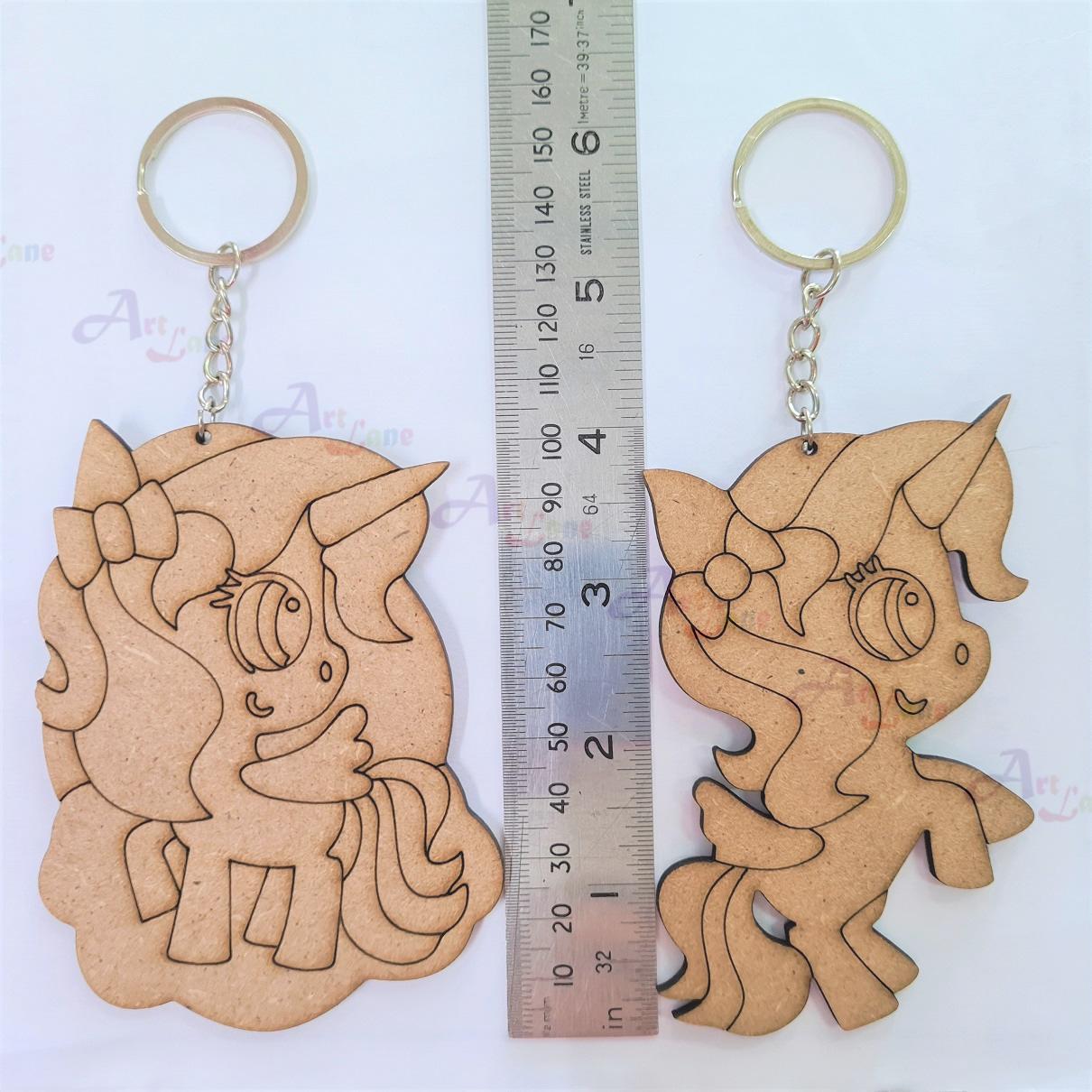 Unicorn Keychain Painting dimension Unicorn Keychain Painting dimension