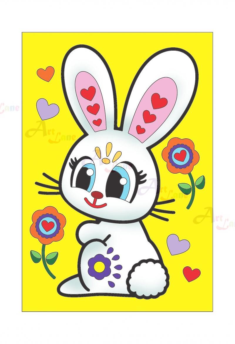 Sand-art-Rabbit with watermark