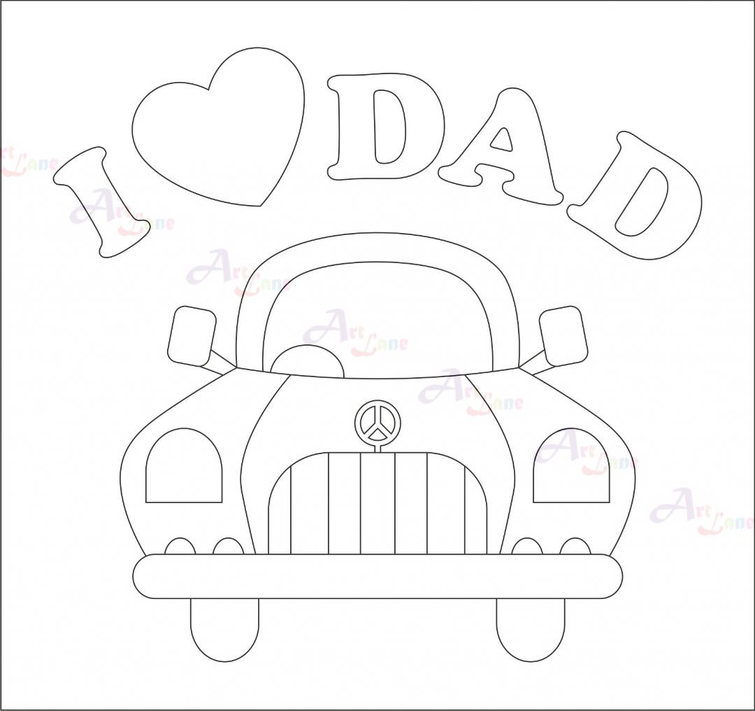 Canvas-Painting-I-Love-Dad-Blank with watermark