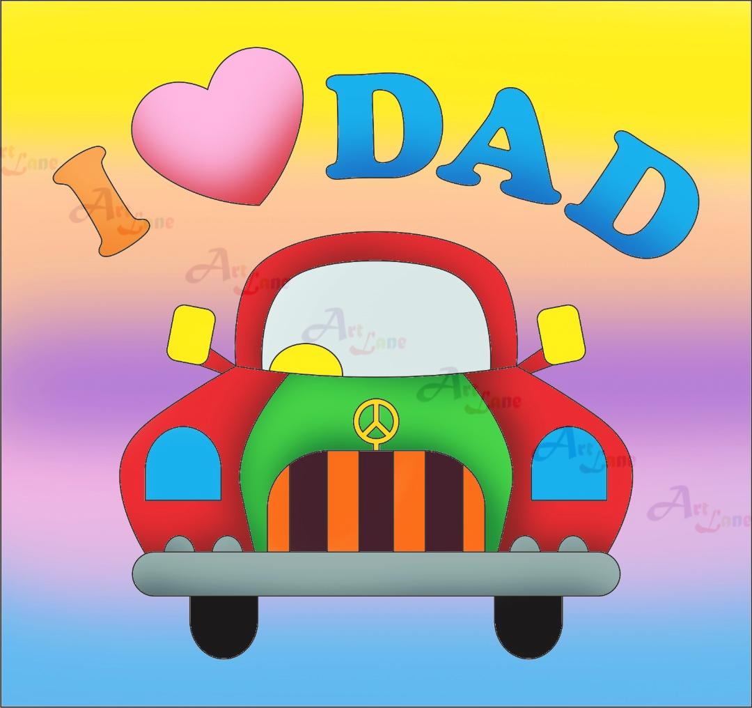 Canvas-Painting-I-Love-Dad with watermark