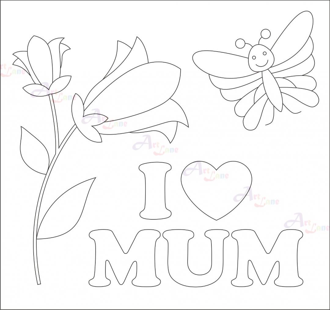 Canvas-Painting-I-Love-Mum-Blank with watermark