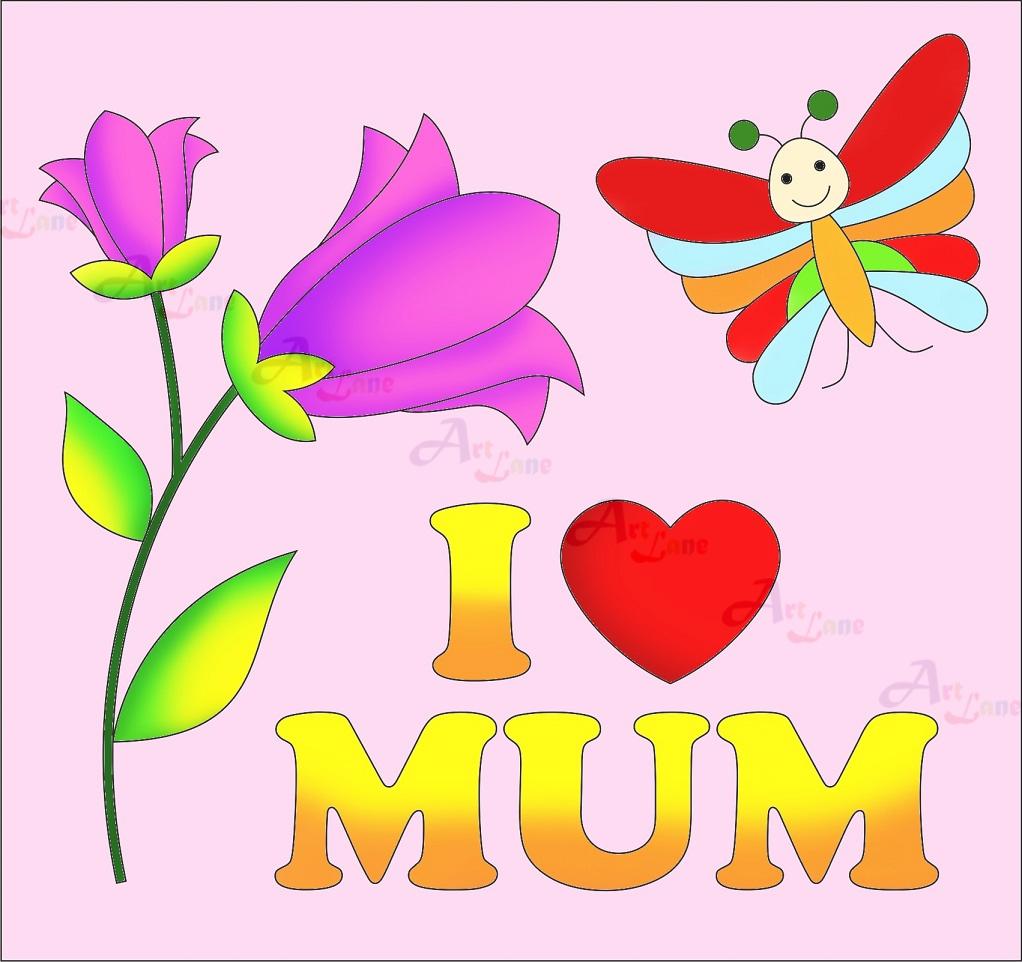 Canvas-Painting-I-Love-Mum with watermark