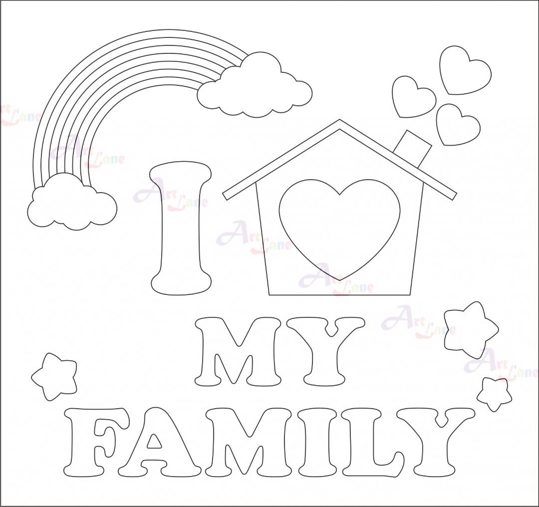 Canvas-Painting-I-Love-My-Family-Blank with watermark