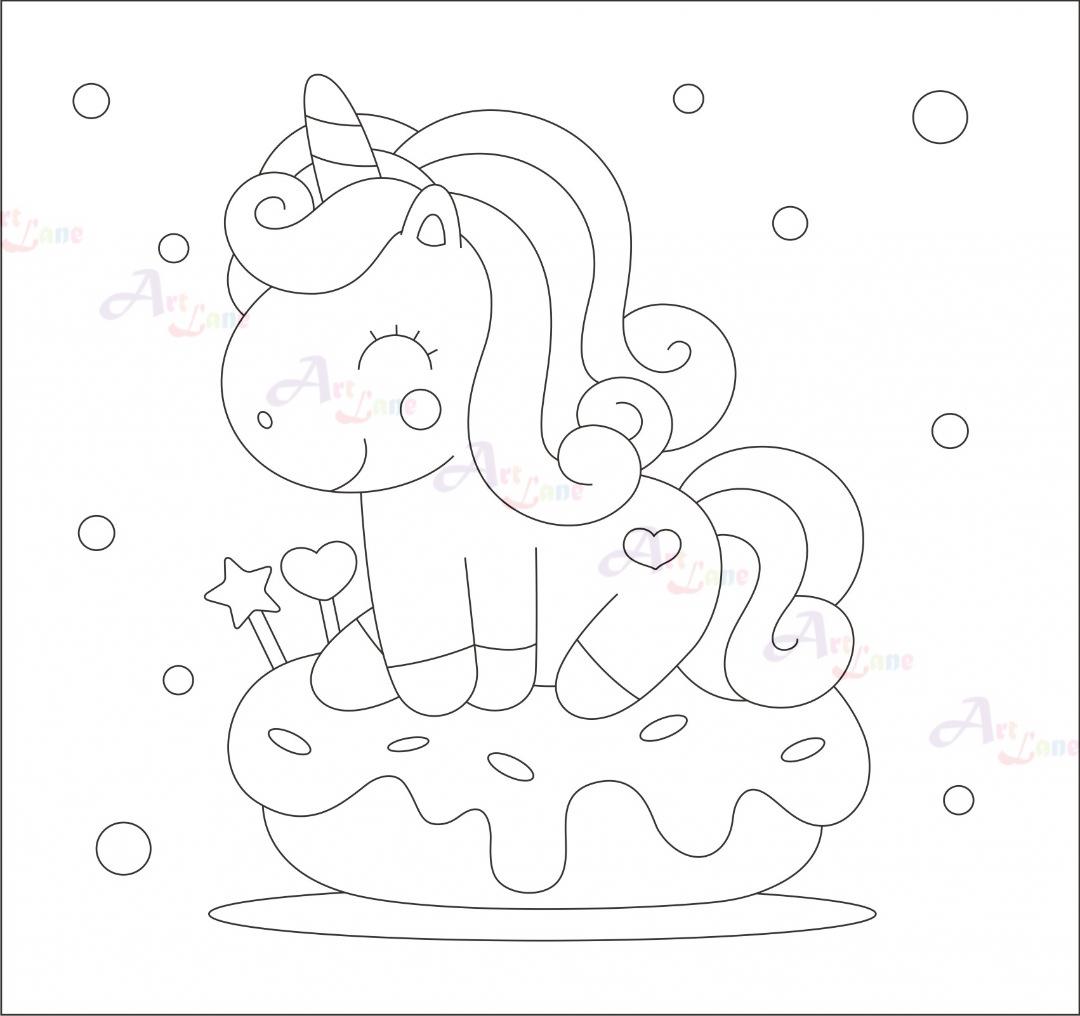 Canvas Painting – Unicorn – Blank