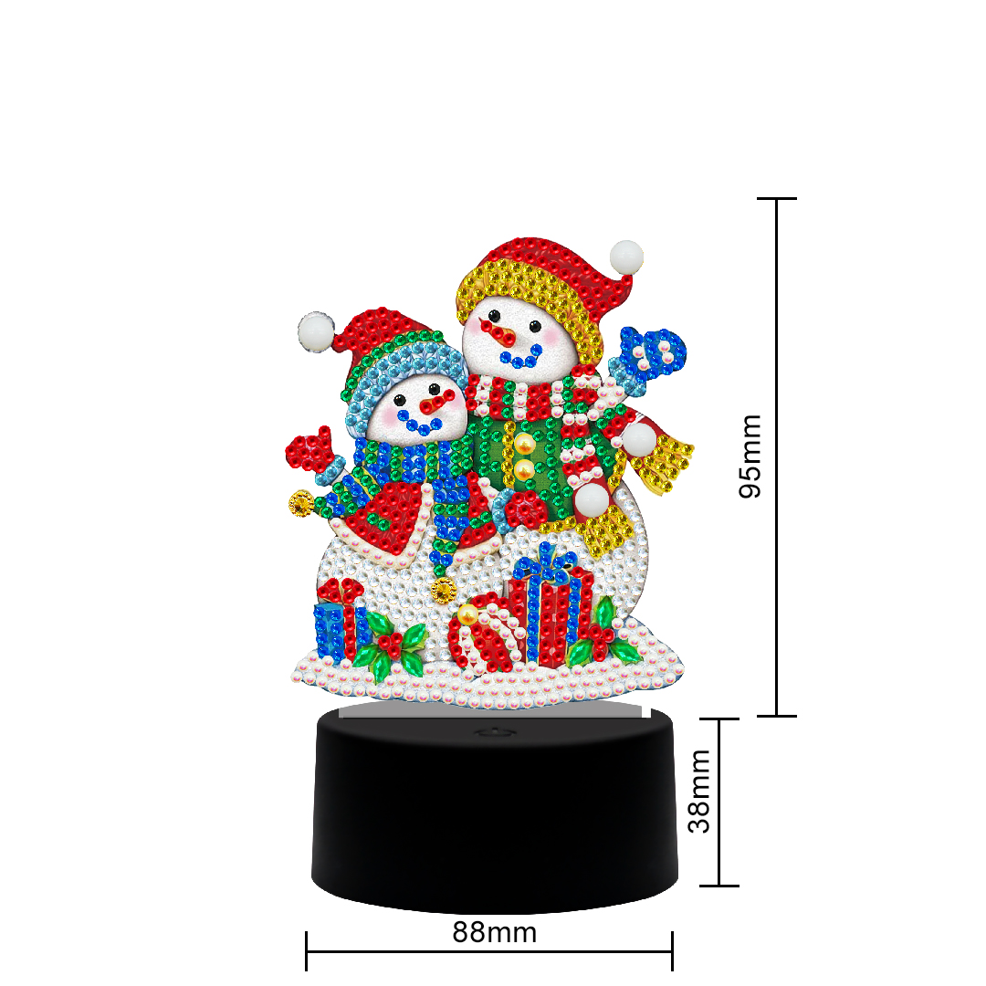 LED Snowmen Dimensions