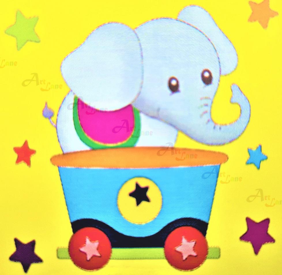 Elephant with watermark