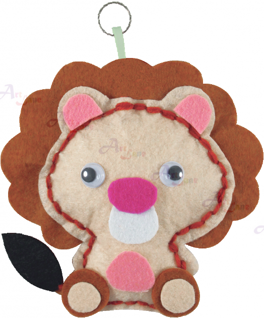 Felt-Plushie-Lion with watermark