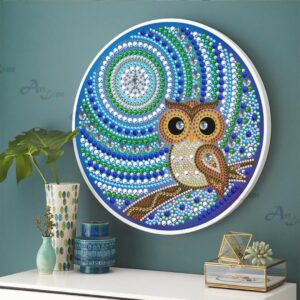 Crystal Diamond Special Beads – YKH24 - Round Frame Painting (Diameter 23.5cm)