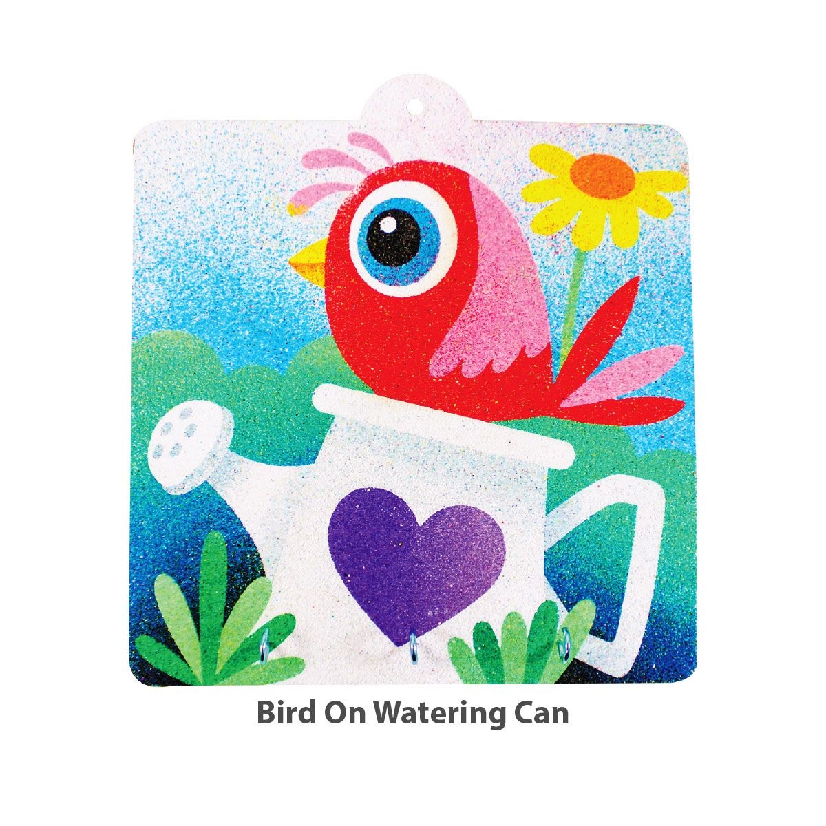 sand-art-key-hanger-board-Bird On Water Can