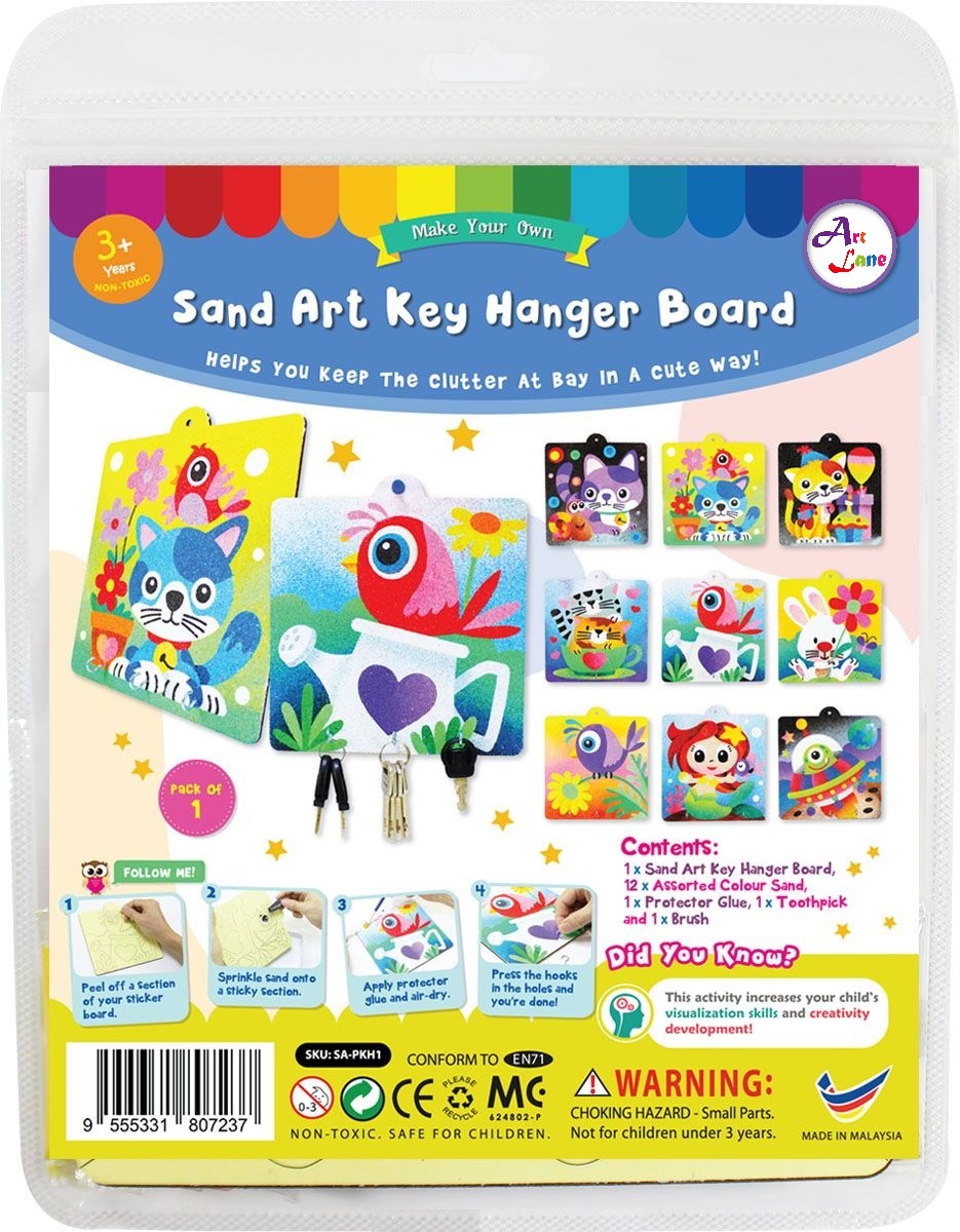 sand-art-key-hanger-board-Rear