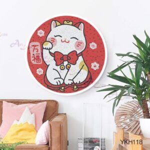 Crystal Diamond Special Beads – YKH118 - Round Frame Painting (Diameter 23.5cm)