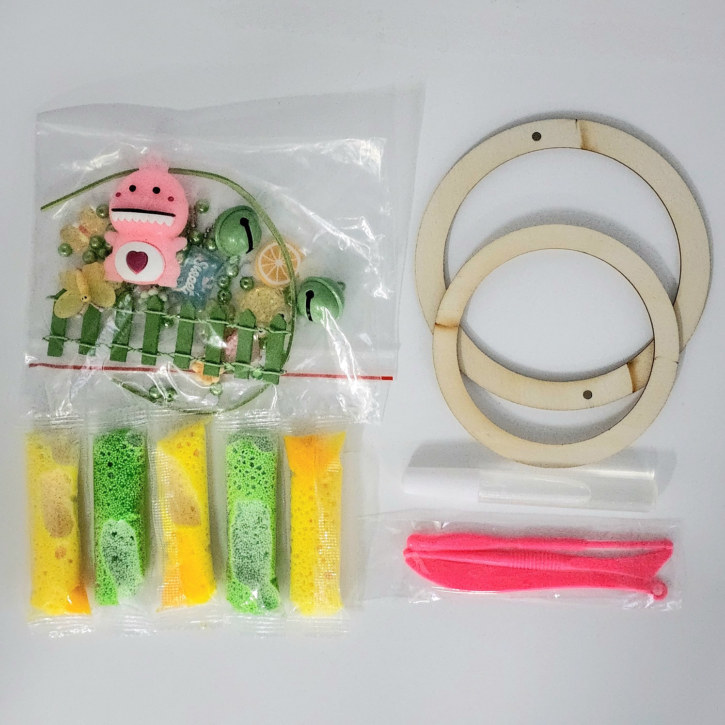 Foam Clay – Pink Dinosaur Parts